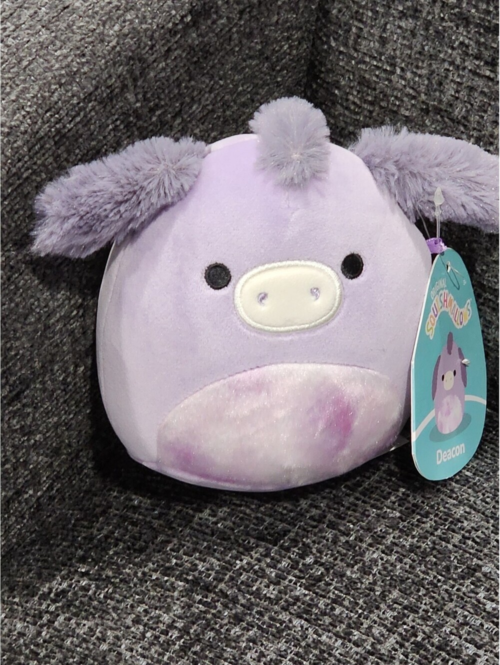 Brand New w/ Tag - Deacon the Donkey Squishmallow 5" plush Stuffed Animal